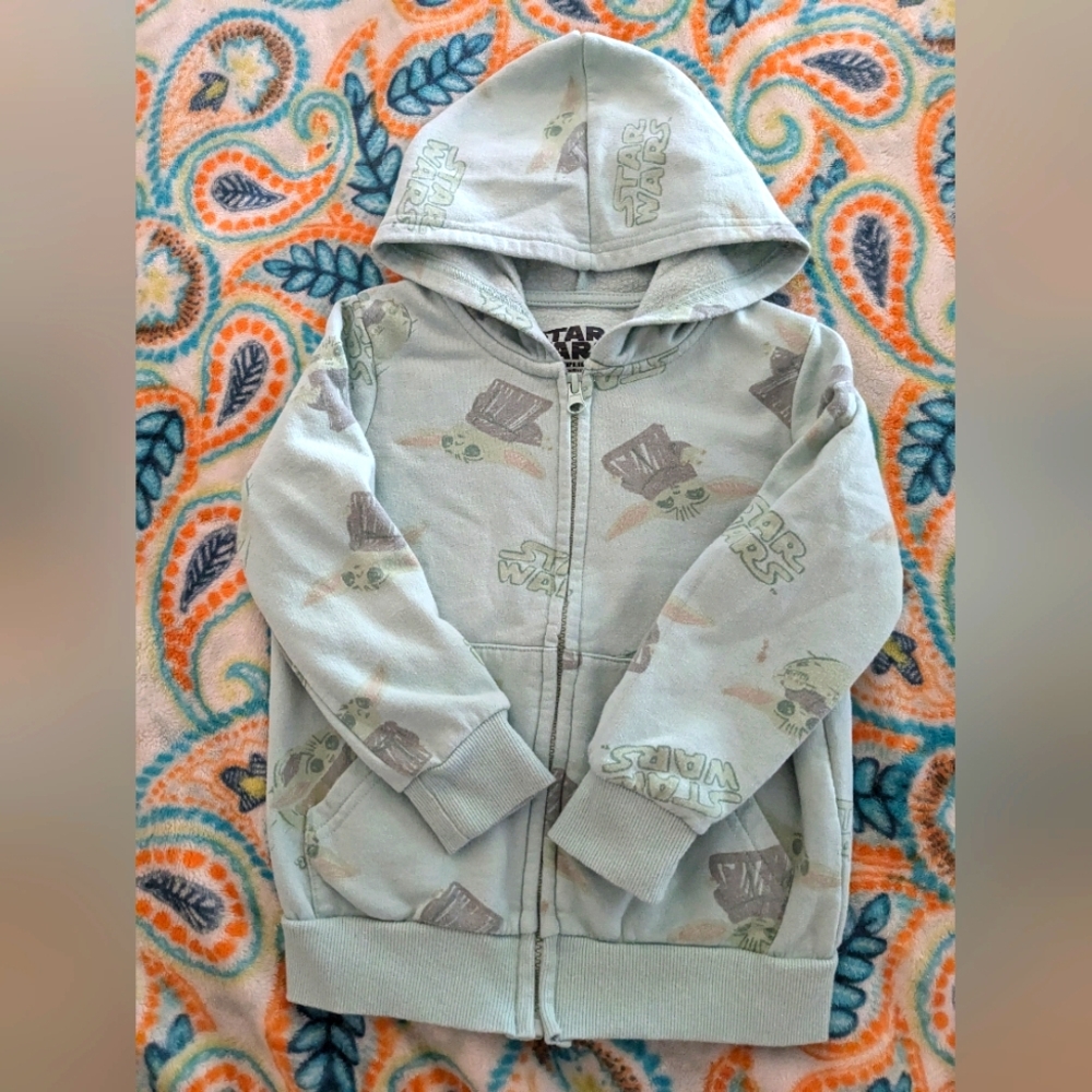 Star Wars Baby Yoda zip up hoodie